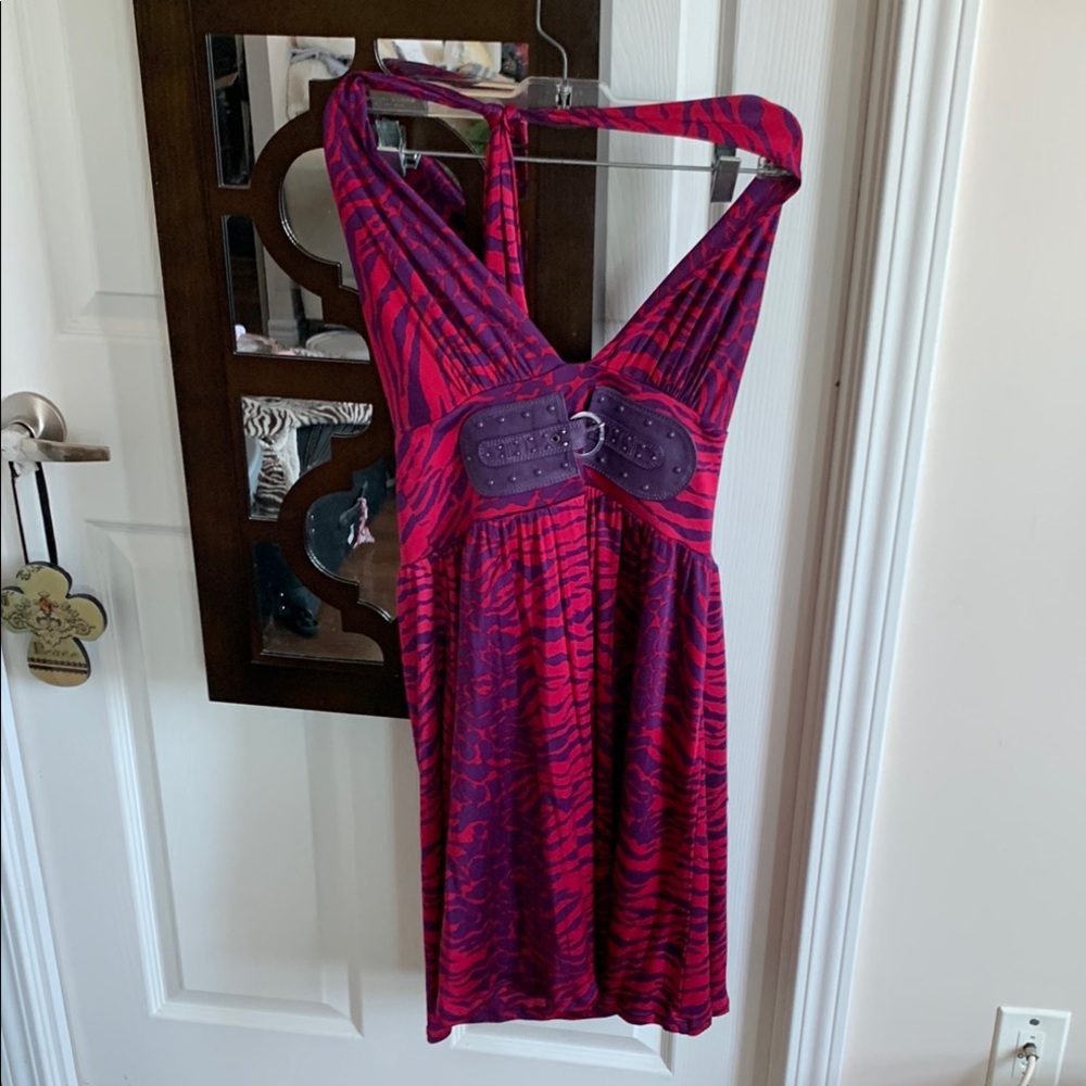 Marciano 💝Red and Purple Halter Dress